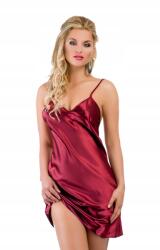 Kalimo Alsóruha Ibiza bordó 2XL XXL szatén rövid ujjú hálóing (halka ibiza - claret - 2XL)