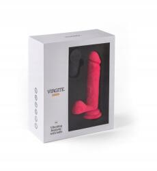 Virgite Realstic Vibrátor "R12" Pink 14.4CM W/