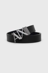 Armani Exchange kifordítható bőröv - fekete 100