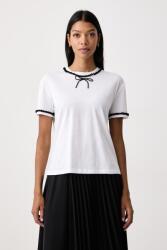Twinset női pamut póló - fehér L - answear - 48 990 Ft