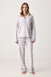 DKNY kétrészes pizsama női polár - szürke XS - answear - 32 990 Ft