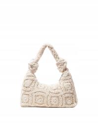 Shein bézs cipzáras kézitáska S07 15X26CM