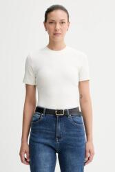Marc O'Polo t-shirt női pamut elasztánnal - bézs S