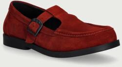 Fly London női bőr mokaszin ARFE535FLY - burgundia Női 38