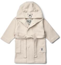 Liewood kapucnis köpeny gyerek Minik Bear Fleece Bathrobe - bézs 80/92