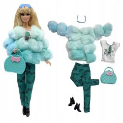  Puffy Szett Szőrmével És Kiegészítőkkel Babi Babához 28-30 cm (UBB-PUF-N1)