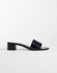 Mango Fekete Flip-flop Papucs Casual Sarok B25 38