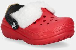 Crocs gyerek papucs CLASSIC LINED SANTA CLOG - piros 22/23