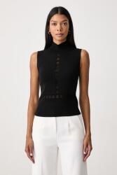 Twinset top női viszkózzal - fekete XS - answear - 53 990 Ft