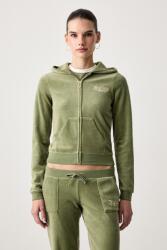 Juicy Couture cipzáras melegítőfelső kapucnival női pamuttal REGAL REBELLE ROBYN - zöld M