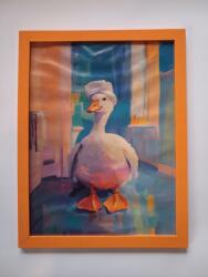  Narancssárga fenyő képkeret 70x100 klasszikus fa boho B1 (cnk.70/100.pomarańczowa)