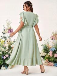 Shein zöld ruha megkötős S06 48