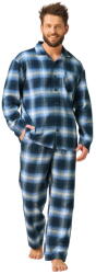 Key pijama bărbați cu nasturi Key 432 jeans flanel: 4XL (34987 4XL)