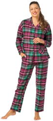 Key pijama damă cu nasturi Key 414 fucsia flanel: XL (35014 XL)