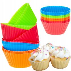 Martom Szilikon Muffin Formák Muffin Sütőforma Szett 12 Db-os (DD47)