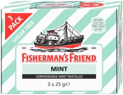 Fisherman's Friend Fisherman's Friend mentolos ízű cukorkák, 3 x 25 g (28395)