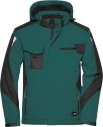 Daiber JN 824 / Jachetă softshell de iarnă pentru lucru - verde închis/negru 6XL (02082483016)