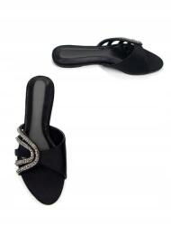 Shein Fekete Flip-flop Papucs Díszítés S06 42