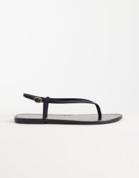 Mango fekete flip-flop szandál valódi bőr B25 40