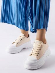 Shein bézs fűzött tornacipő S06 39