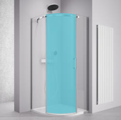 POLYSAN THRON íves zuhanykabin, B komponens, balos 900x900mm, transzparent üveg (TL2690BL) (POLYSAN-TL2690BL)