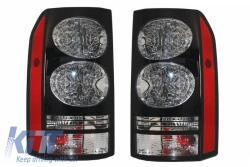 KITT Specials LED hátsó lámpa Land Rover Discovery III 3 & IV 4 (2004-2009) (2009-2016) fekete, facelift megjelenés (TLLRD4F)