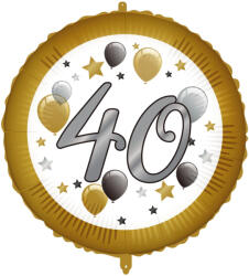  Happy Birthday 40 Milestone fólia lufi 46 cm (PNN98020) - eking