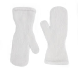 Vlnka Gyerek kötött gyapjúkesztyű extrafine Merino, fehér ruházat méretei 4-6
