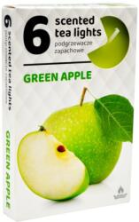  Teamécses 6 Db Green Apple Illatú Gyertya