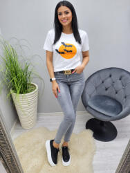 Norafashion Csinos Halloween mintás lezser póló 2 (305939)