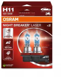 OSRAM Bec Osram Night Breaker Laser Next Generation H11 12V 55W PGJ19-2 Set 2 buc (12107776)