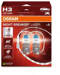 OSRAM Bec Osram Night Breaker Laser Next Generation H3 12V 55W PK22s Set 2 buc (12107765)