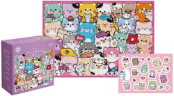 Interdruk - Puzzle Puzzle cu autocolante: Pisici drăguțe - 250 piese Puzzle