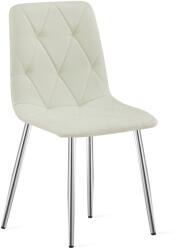 FDY Scaun Bucatarie/Dining Fido , Picioare Cromate, Textil Bej