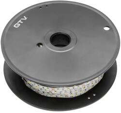 GTV Banda LED 2835, DC12V, 300LED 5m, 6 W, 750 lm m, lumina rece 6500K, IP20, rola 50 m (LD-2835-300-20-ZB-50)