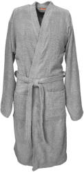 Nef Nef Homeware Halat de baie Promise gri, mărimea M, guler tip șal, 380 g/m2 bumbac, Nef-Nef