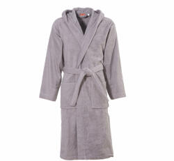 Nef Nef Homeware Halat de baie gri, mărimea XXL, 450 g/m2 bumbac, Nef-Nef Comfort