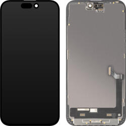 MP Display cu Touchscreen MP compatibil cu Apple iPhone 15 Plus, cu Rama, Versiune Premium Soft OLED FHD 120Hz Diagnostic, Negru - koubsolutions