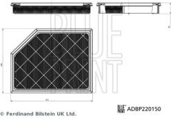 BLUE PRINT Filtru Aer Adbp220150 Ford Ranger Iv Ford Asia & Oceania Ranger Iv (ADBP220150)