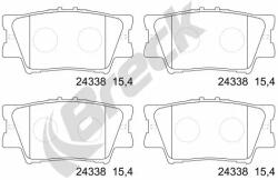 BRECK Set Placute Frana, Frana Disc 243380070400 Lexus Es/Hs Toyota Aurion/Camry/Matrix (243380070400)