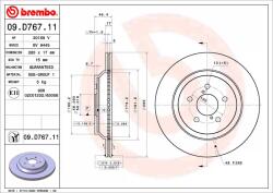 BREMBO Disc Frana 09. D767.11 Subaru Forester/Impreza/Xv (09.D767.11)