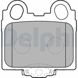 DELPHI Set Placute Frana, Frana Disc Lp1510 Lexus Gs/Is I/Is Sportcross/Sc Toyota Aristo (LP1510)