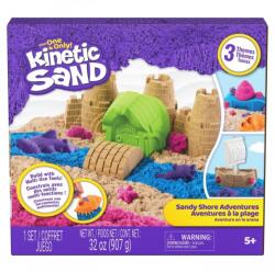 Spin Master Kinetic Sand Tarm Nisipos - Set Creativ 900 g, 3 Culori (681147122338)