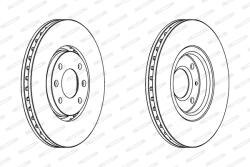 FERODO Disc Frana Ddf1106 Citroën C5 I/C5 Ii/C5 Iii/Xantia (DDF1106)