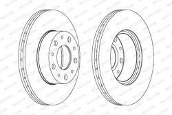 FERODO Disc Frana Ddf1170C Citroën Jumper I Fiat Ducato Peugeot Boxer (DDF1170C)