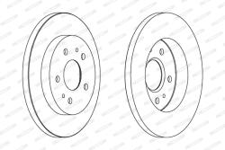 FERODO Disc Frana Ddf1387 Daewoo Musso Daihatsu Terios/Terios Kid (DDF1387)