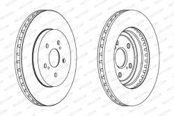 FERODO Disc Frana Ddf1544C Lexus Rx Toyota Harrier/Highlander / Kluger (DDF1544C)