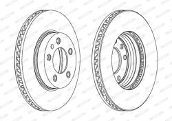 FERODO Disc Frana Ddf1591Lc-1 Porsche Cayenne Vw Touareg (DDF1591LC-1)
