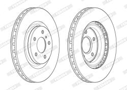 FERODO Disc Frana Ddf1948C-1 Nissan 350Z (DDF1948C-1)