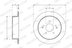 FERODO Disc Frana Ddf1992C Kg Mobility Korando/Torres Ssangyong Actyon Ii/Korando (DDF1992C)